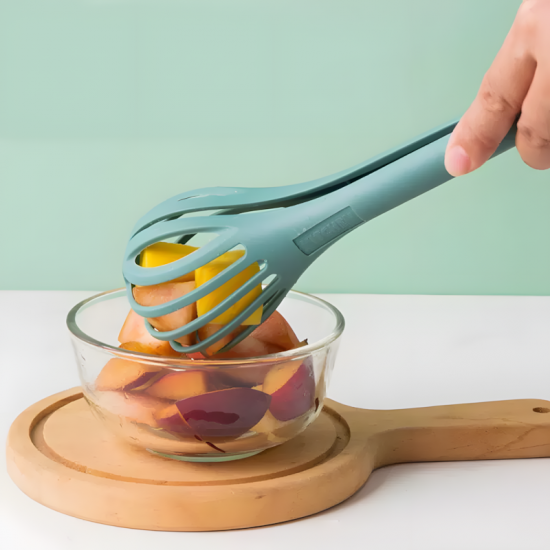 Plastic Tongs and Whisk